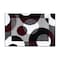 World Rug Gallery Modern Circles Soft Area Rug 2' x 3' Burgundy 100BURGUNDY2X3 - alternate 2